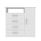 Tuhome Peru 4 Drawer Dresser, Single Door Cabinet, One Open Shelf, Superior Top, White CLB5547 - alternate 5